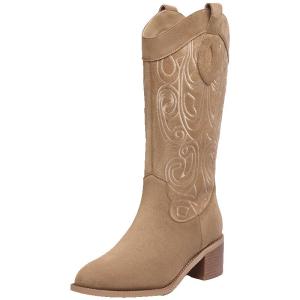 Josiny | Thick Heel Western And Rider Inspired Melard Styled Women’s Boots