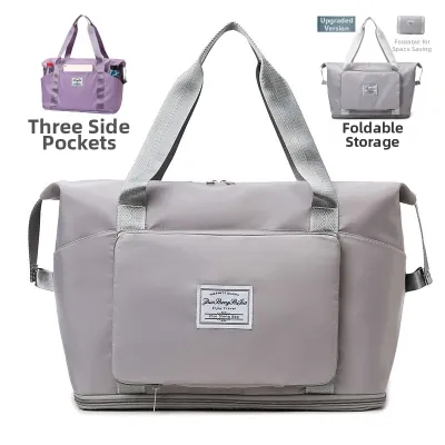 yueshe | Large Capacity Foldable Handheld Womens Travel Bag Lightweight Multifunctional Fitness Bag Suitable for Short Business Trips And Maternity Hospitalization