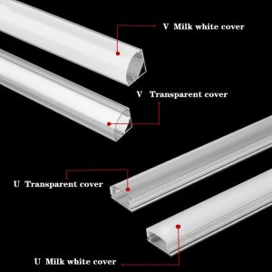 1-30pcs/Lot perfil aluminio led Corner Aluminium Profile Channel Holder for LED Strip Light Bar Cabinet Lamp Kitchen Closet