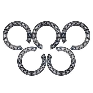 IRIN | IRIN 5Pcs Guitar Sound Hole Sticker Rose Decal Sticker Personalized Adhesive Sticker for 39 Inch Classical Guitar Accessories