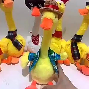 Đồ chơi vịt nhảy múa xương rồng nhại giọng nói cho bé đồ chơi nhồi bông biết hát vui nhộn cho bé