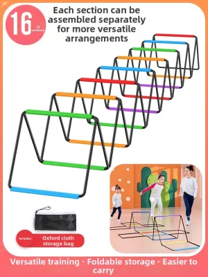 Colorful Butterfly Folding Agility Ladder Childrens Jump Grid Ladder Crossbar Body Training Equipment Multi-Functional