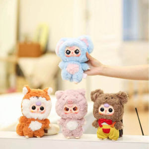 Baby three-year-old V3 plush doll blind box cute Animal Party plush trendy Action Figure toy creative doll surprise box birthday gift