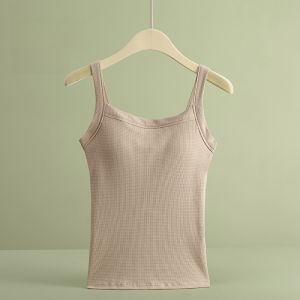 MiiOW | Áo ba lỗ nữ MiiOW Catwoman mùa hè 2023 Áo ba lỗ một mảnh có đệm ngực Áo lót bên trong và áo khoác ngoài che bụng