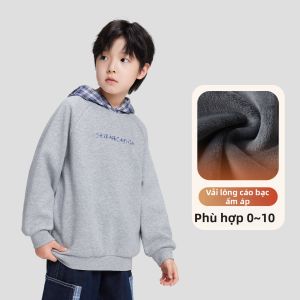 Áo Khoác Hoodie Có Lót cho Trẻ Em