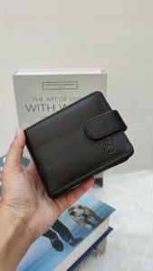 Dompet Resleting Pria Kulit kartu Complete