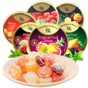 Original JiaYun Fruit Candy 200g Hard Candy Snacks Multiple Flavors in Iron Box Jar Packaged Traditional Candy from Germany