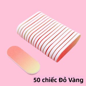 50 Chiếc Dũa Móng Mini Hai Mặt Chất Liệu Acrylic Nhiều Màu Sắc Dụng Cụ Làm Móng Tay Và Chân Dùng Được Với Gel UV Dũa Móng Di Động