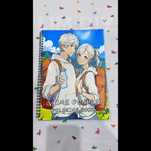 Sổ Tô Màu Anime Couple Coloring Book Cặp Đôi Anime Khổ A4 24 Tờ Gáy Lò Xo LIM DIY