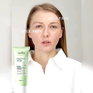 SADOER Salicylic Acid Cleanser Oil Control Acne Amino Acid Mild Skin Care 100g
