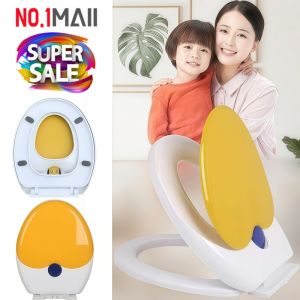 ฝารองนั่งชักโครกทรงO ออกแบบพิเศษสำหรับแม่และเด็ก ฝาใหญ่มีระบบSoft close ลดแรงกระแทก รุ่นหนา สินค้าพร้อมส่ง