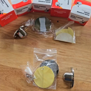 Chặn cửa thông minh Hít Nam Châm Chặn Cửa Như Vô Hình Dán Sàn chống va đập - kèm dán 3M & ốc vít