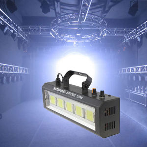 100W LED Strobe light เสียง/ปรับความเร็ว/ควบคุมอัตโนมัติ LED สีขาว Flash Light Disco Party Home Music Show Stage โปรเจคเตอร์
