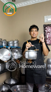 Panci Liwet Jadul no.12 24cm Kastrol Alumunium Tebal Serbaguna Anti Lengket Murah Asaking