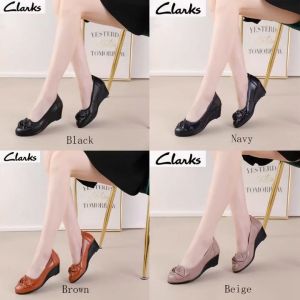 Sepatu new pita woman   clarktsI fla wanita kulit Sepatu Wanita  melati Shoes Flat
