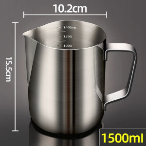 Measuring Marked 304 Stainless Steel Frothing Pitcher
