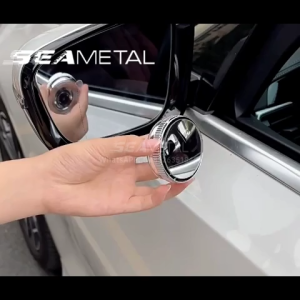 Car Rearview Mirror Rotatable Blind Spot Mirror HD Glass Safe Wide Angle Convex Mirrors