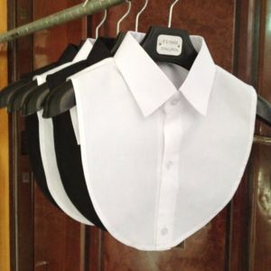 Women Cotton Lace Fake Collar Blouse Detachable Shirt Collar False Collar Lapel Lapel Blouse Top Professional Formal Wear Clothes Accessories
