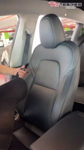 Tesla เบาะรองนั่ง วัสดุผ้าลินิน ระบายอากาศได้ดี สำหรับ Model Y/3/3 Highland/New Model Y Juniper สินค้าคุณภาพคัดสรร