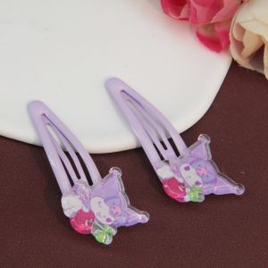 Sanrio Kids Baby Girl Barrettes Children Cute Melody Bang Clip BB Side Clip Headdress Hairpin Japanese and Korean Style