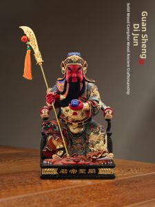 WANGJIXIANG | Guangong Carving Incense Camphor Wooden Statue