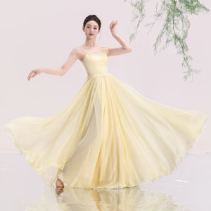 FULLBELIEF | Đầm Tập Múa Dài Phong Cách Retro Truyền Thống