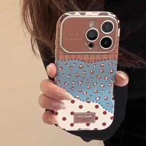 Ốp lưng da họa tiết báo cổ điển cho iPhone 17 16 Pro Max 15 14 13 12 11 Pro Max PLUS ốp bảo vệ chống sốc cao cấp