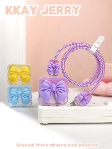 Charger Protector Cable Protector Cable Winder Cord Wrap Soft TPU Cover for Ip 18/20W Charger