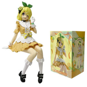 Bandai | 15CM Anime Kagamine Rin Hatsune Miku Action Figure Model Toys Cute Action Model PVC Collection Desktop Toys Christmas Gift