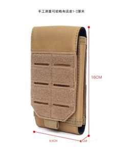 Ultra-Thin Mens Tactical Waist Bag Sports Outdoor Mobile Phone Bag with Belt 7 Inch Multi-Functional Sporty Youth Style