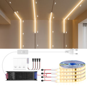 WS2811 Flowing Water Led Strip COB 24V 10M 5M Warm Cool White Sequential Horse Race Led Tape Light with Sync Ceiling Decor