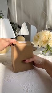 Cốc Thủy Tinh 450ML Bọc Da Cao Cấp Tặng Kèm Nắp Đậy Và Ống Hút