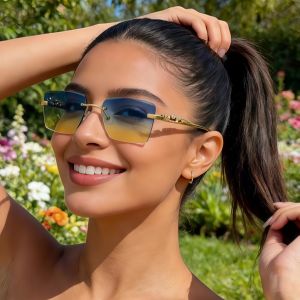 1pc European and American retro mens and womens fashionable sunglasses trend versatile summer sun shading and UV protection fr