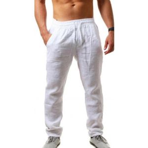 king billion | Mens Cotton Linen Pants Male Autumn New Breathable Solid Color Linen Trousers Fitness Streetwear S-3XL