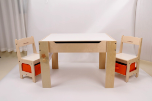 Tutusbaby Drawing Table Chair with Whiteboard and Storage