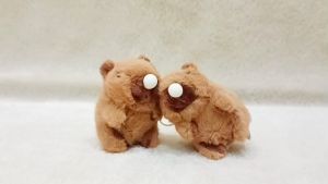 Gantungan Kunci Boneka Capybara Bubble Lucu