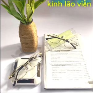 Kính viễn thị lão thị đọc sách báo tròng thủy tinh đi đường đủ số từ +05 đến +4 độ0