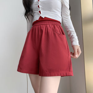 LANMENGYA | Beige Linen Cotton High Waist Loose Short Pants
