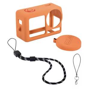 13 | Action 5 Pro เคสซิลิโคนพร้อมฝาปิดและสายคล้อง อุปกรณ์เสริม สำหรับ Action 5 Pro silicone with lanyard