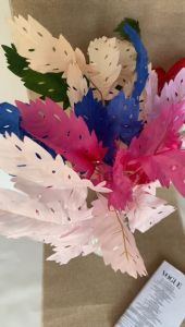 COD 1PCS DAUN OAK ARTIFICIAL PREMIUM TANGKAI PANJANG DAUN PEACOCK LEAF FICUS HIAS DEKORASI PESTA RUMAH WEDDING PELAMINAN IMPORT