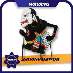 BAGONG(PUNOKAWAN) TOKOH WAYANG KULIT WAYANG MAINAN BAHAN KERTAS KARTON DUPLEK WAYANG KERTAS WONOGIRI