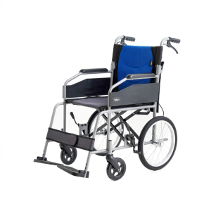 Bion iLight Pushchair L110 | 17.3in Seat Wheelchair for Elderly Foldable Backrest PU Armrests 10.3kg Lightweight 1 Year Warranty