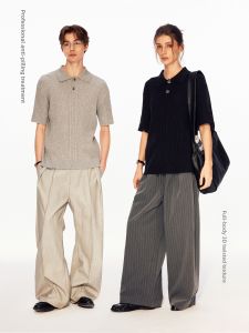 MADWITCH | Vintage Style Knitted Polo Short Sleeve T Shirt