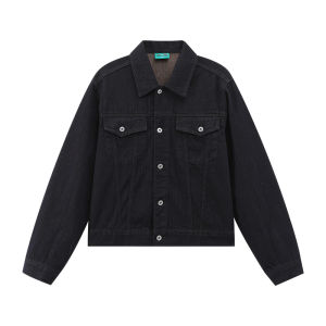 JNXS | Áo Khoác Denim Phong Cách Retro Màu Gốc Form Rộng