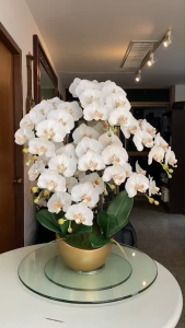 กระถางกล้วยไม้ประดิษฐ์ขนาดใหญ่ กระถางดอกไม้ปลอมตกแต่งบ้าน