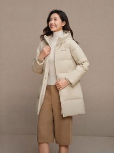 BOSIDENG | Warm Womens Mid-length Down Jacket