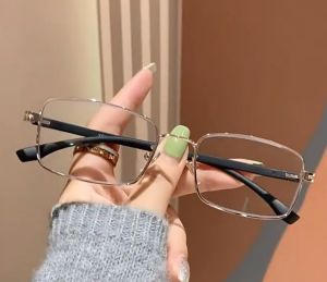 A-G 2 trong 1 ánh sáng màu xám nâu ống kính chống bức xạ kính mắt đọc sách cho nam giới bán ban đầu tr90 kim loại vuông ngoài trời chống tia cực tím thời trang đơn giản nam cổ điển kính đọc sách với lớp nhật bản g500