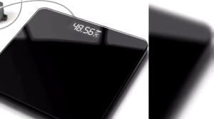 MS PROMOTimbangan Badan Digital 26x26 180kg  Kaca Black Hitam Scale Electronik Body Fitness