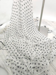 Internet Celebrity Small Polka Dot Silk Scarf Georgette Artificial Silk Womens Scarf Summer Sun Protection Scarf Fashion Silk Scarves Shawl