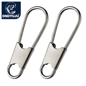 100pcs Stainless Steel Fishing Lure Connector Fishing Rolling Swivel Snap Fishing Lure Pin Tackle Fishhook Tackle Accessories